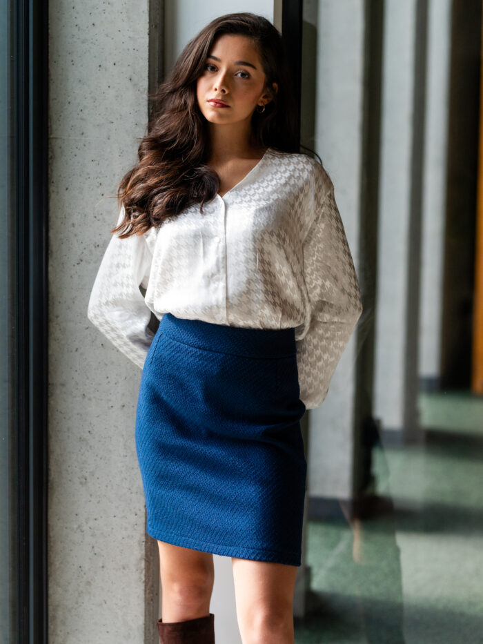 Spódnica Carla ze splotem chanelowym